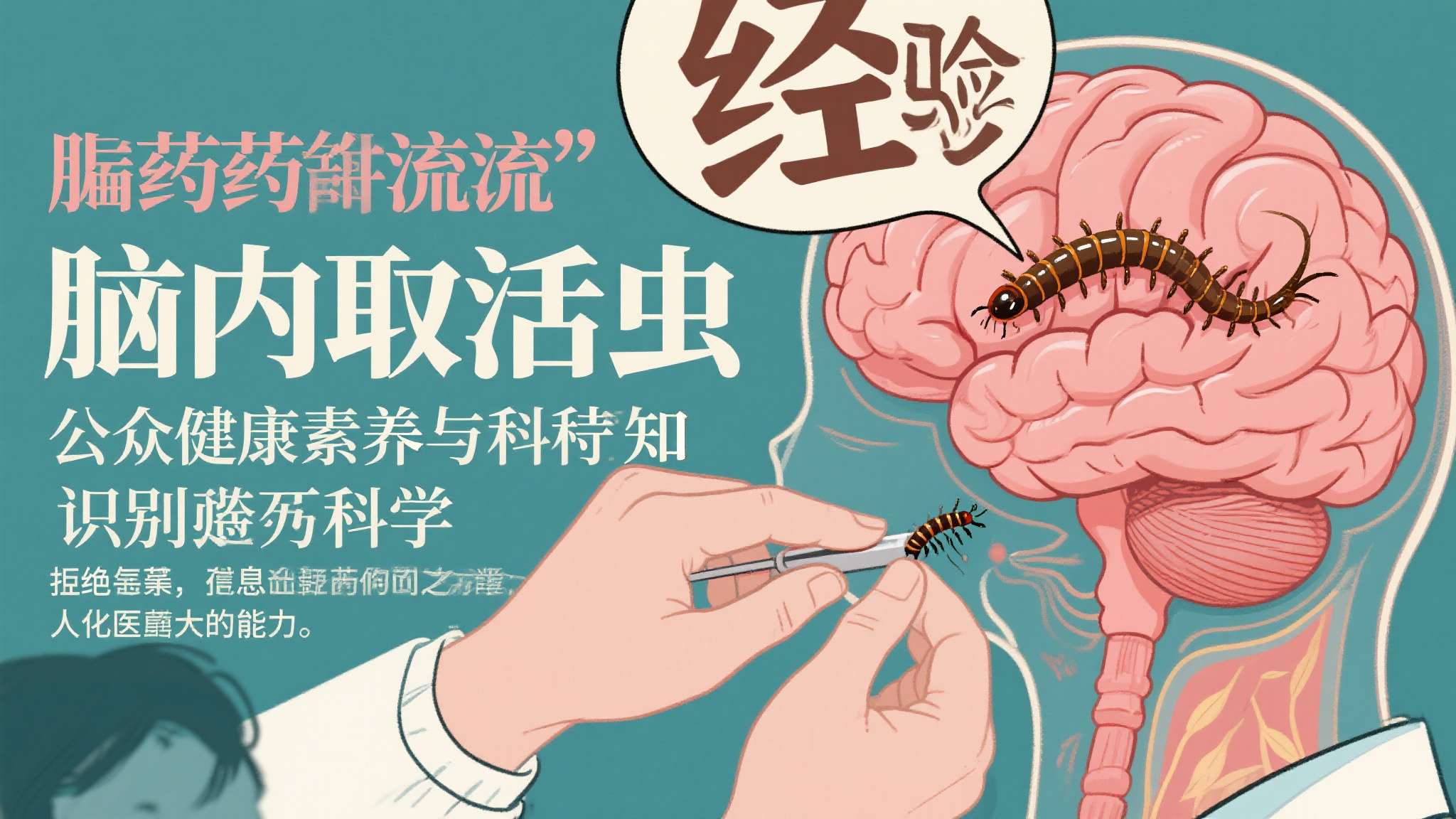 男子眼内取出7条活虫 这起"脑内取活虫"事件,折射出的是公众健康素养与科学认知之间仍然存在的巨大鸿沟。